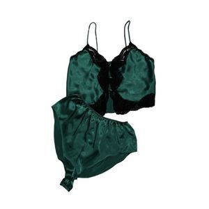 Victorias Secret Gold Label|Camisole Top|Flutter Bottom Set|Emerald Green|Sz M